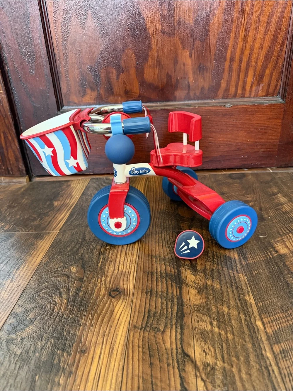 American Girl Bitty Baby Red and Blue Tricycle
